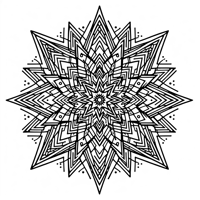 Star Mandala Coloring Page