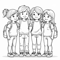 Anti Bullying Coloring Page