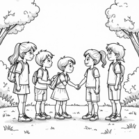 Bullying Coloring Page