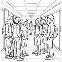 Bullying Coloring Page
