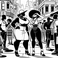 Create A Vibrant Urban Scene Featuring Curvy... Coloring Page