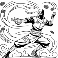 Naruto Shippuden Ninja Coloring Page