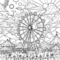 Generate Me An Image Of A Penguin And A Bear That... Coloring Page