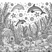 Underwater World Coloring Page