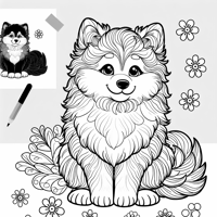 A Beautiful Dog Coloring Page