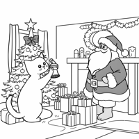 The Magical Cat Luna Is Holding A Magical Bell And... Coloring Page