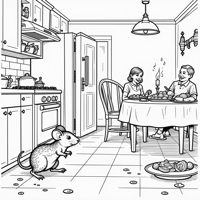 Mouse Coloring Page