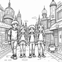 Mechamato Cartoon Film Coloring Page