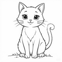Could You Draw A Cat? Coloring Page