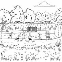 Jesus Playing Soccer Coloring Page