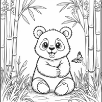 Panda Coloring Page