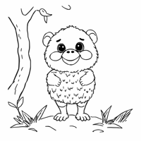 Labubu Doll Coloring Page