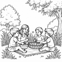 A Simple Card Elementary Students Can Color For... Coloring Page