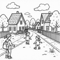 Characteristics Of The Home Environment Coloring Page