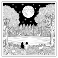 Moon Coloring Page