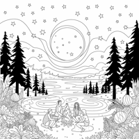 Moon Coloring Page