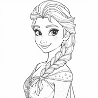 Elsa Coloring Page