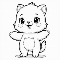 Labubu Character Image Coloring Page