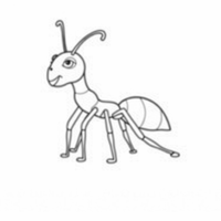 Ant Parade Coloring Page