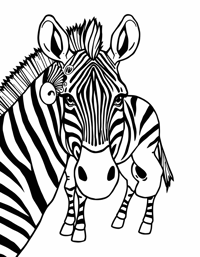 Zebra Coloring Page