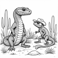 An Intricate Detail Of The Rattlesnakes Scales... Coloring Page