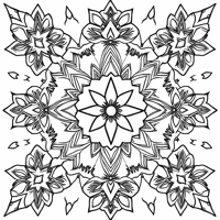 Islamic Geometric Patterns Intricate Islamic... Coloring Page