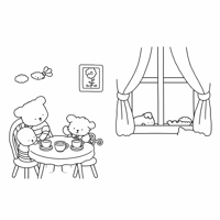 Generate An Image With A Colored Illustration Of A... Coloring Page