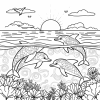 Animal Motifs Soft Stylized Animal Patterns Like... Coloring Page