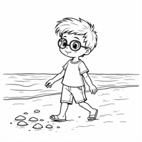 The Words Martim On The Top Of Page 5 Year Old Boy... Coloring Page
