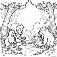 Where The Wild Things Are Monsters And Max. Coloring Page
