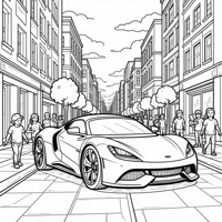 BMW XM (2023) Coloring Page