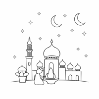 Ramadan Coloring Page