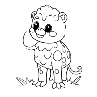 Labubu Doll Coloring Page