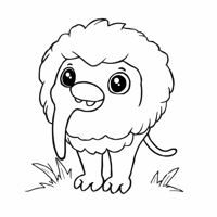 Labubu Doll Coloring Page