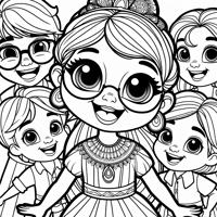 Otomi Princess A Happy Adventurous 2yearold With... Coloring Page
