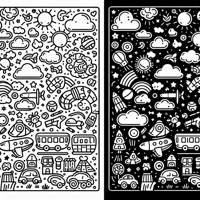 Black And White Pics And Then Color Pics Coloring Page