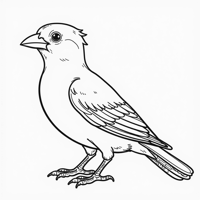 A Picture Of A Bird Coloring Page