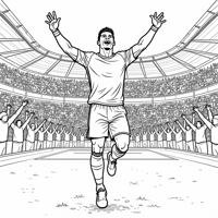 Ronaldo Siu Celebration Coloring Page