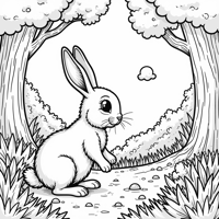 Bunny Coloring Page