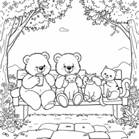Create A Cozy And Cheerful Coloring Page Featuring... Coloring Page