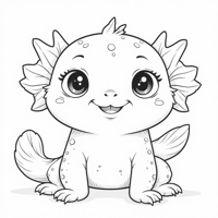 Axolotl Coloring Page