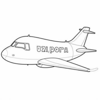 Tzipora Written In An Airplane Coloring Page