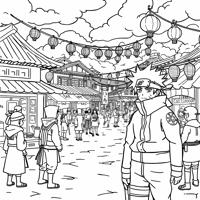 Naruto Character From Naruto Shippuden Coloring Page