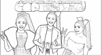 A Person In A Pink Jacket Is Holding A Fanta Soda... Coloring Page
