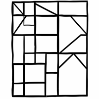 Geometric Shapes Coloring Page
