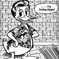 Generate A The Adventures Of Ronald The Duck... Coloring Page