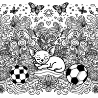 A Symmetrical Drawing With Flowers The Beach... Coloring Page