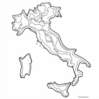 Italian Alphabet Coloring Page