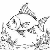 THE FISH OF CAROLINA For Carolinas Birthday She... Coloring Page