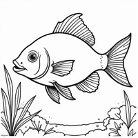 THE FISH OF CAROLINA Carolina Was Given A Goldfish... Coloring Page